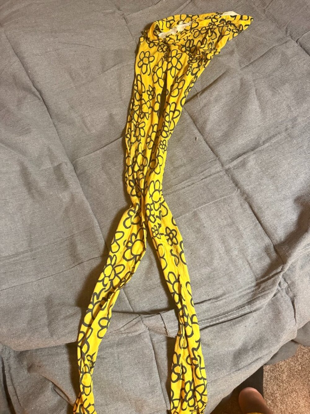 Lazy Oaf Scribble Daisy Tights (Yellow)
